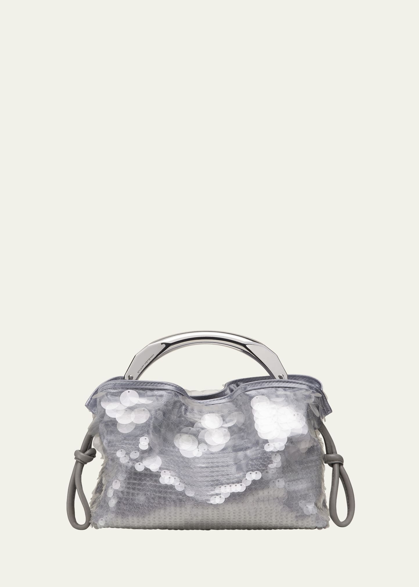 Mia Arc Mini Sequined Top-Handle Bag - 1