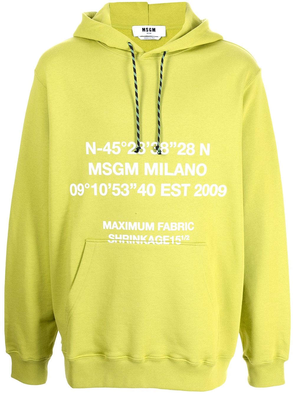 slogan print hoodie - 1