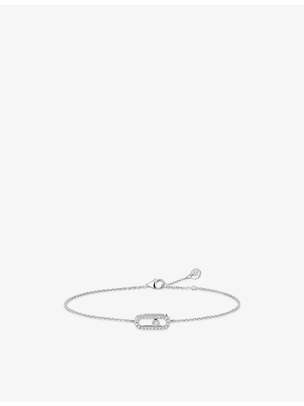 Move Uno Pave Mini 18ct Gold And 0.09ct Diamond Bracelet - 1