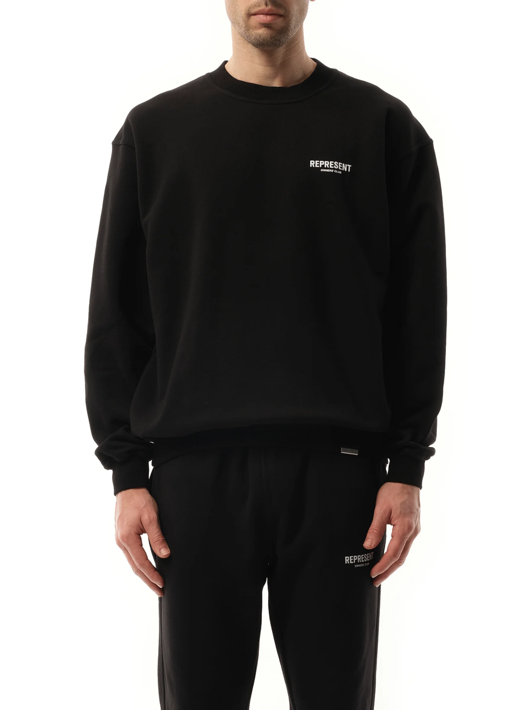 Represent Owners Club Sweatshirt in Black - 1