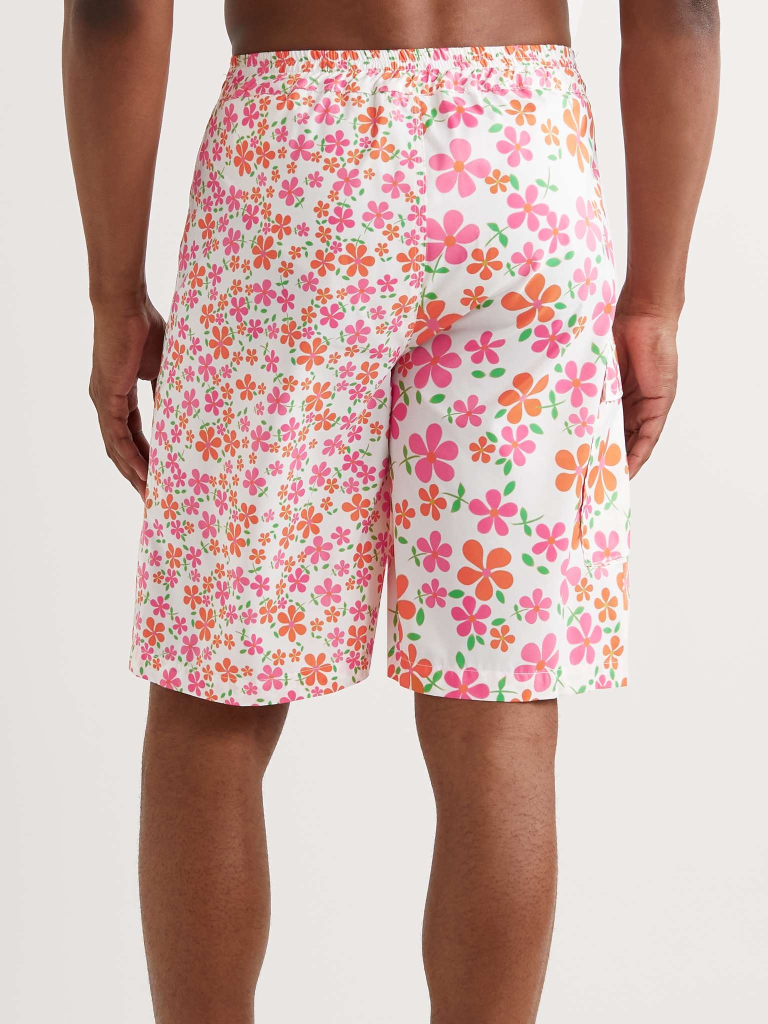 Long-Length Printed Recycled-Shell Swim Shorts - 4