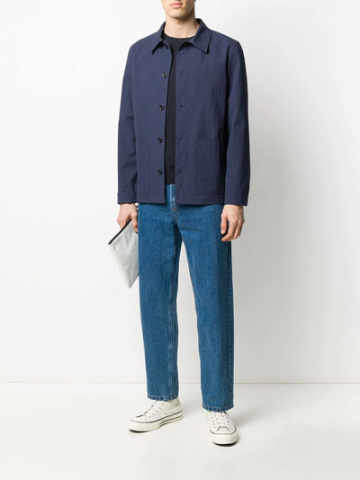 A.P.C. Martin tonal-seersucker jacket outlook