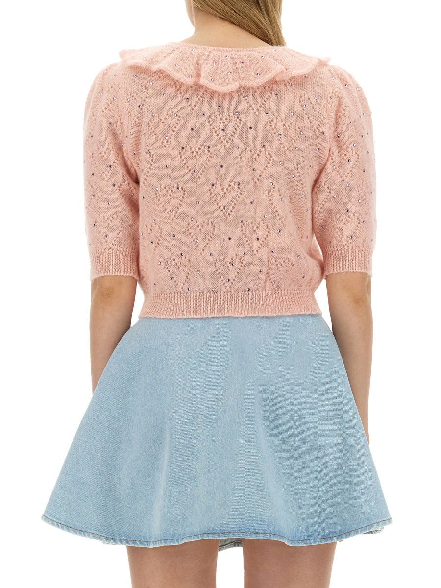 Alessandra Rich Women "Hearts" Jersey - 3