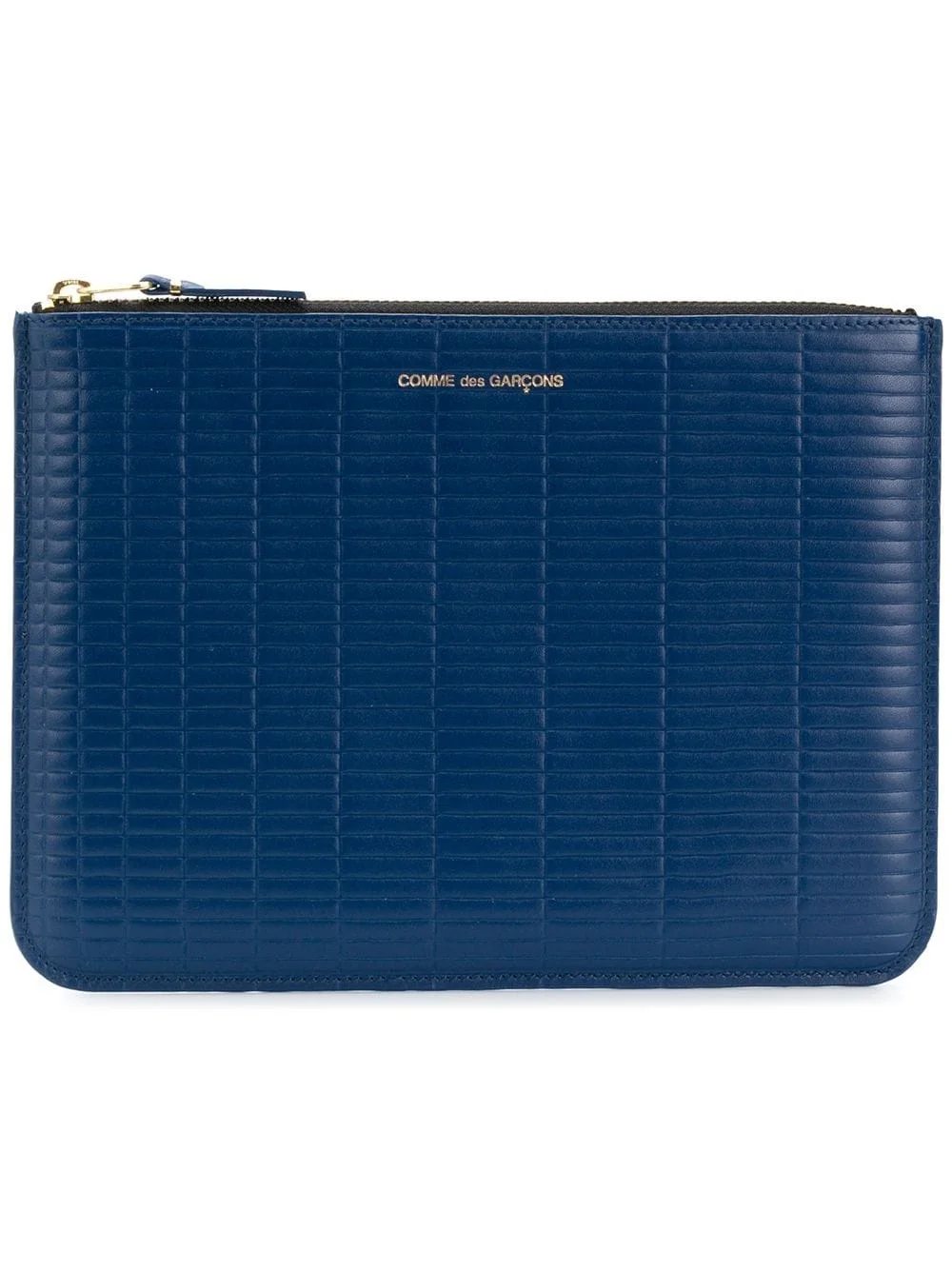 embossed clutch bag - 1