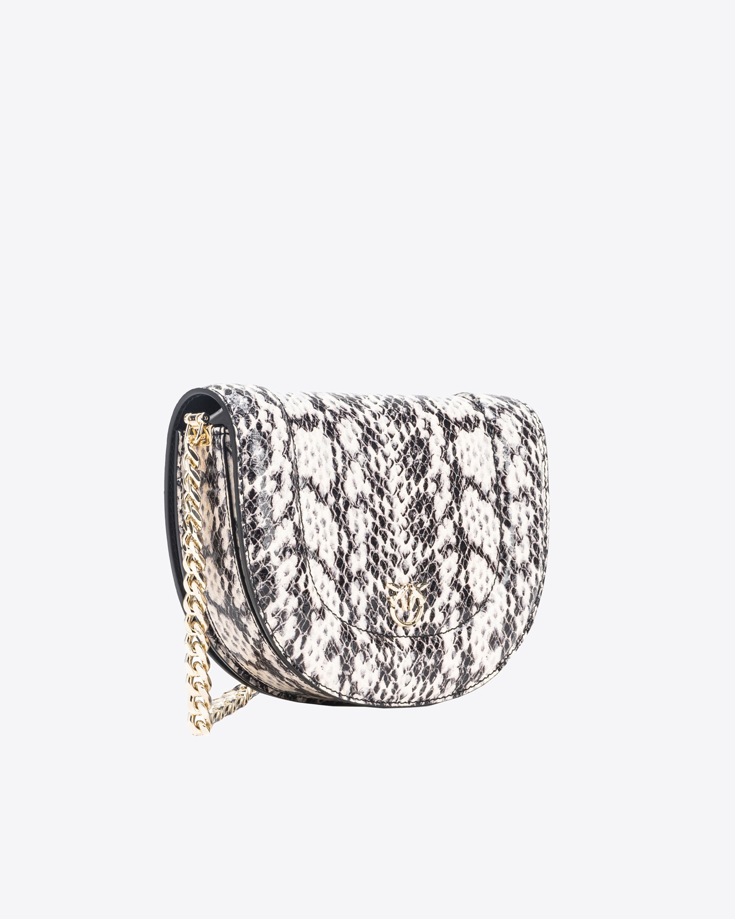 PINKO GALLERIA MINI LOVE BAG CLICK ROUND IN REPTILE-PRINT LEATHER - 2