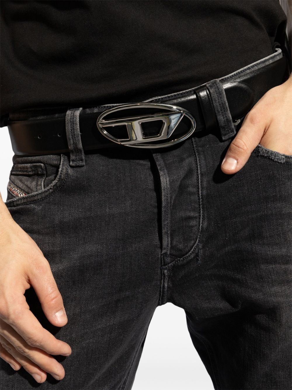 1DR logo-buckle leather belt - 4