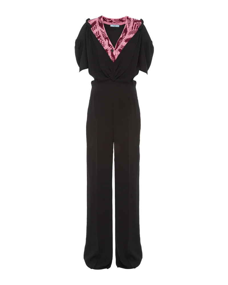 Sablé jumpsuit with jacquard detail 1