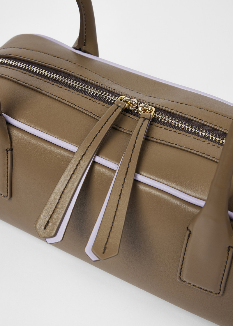 Women's Tan Leather Shoulder Bag 5