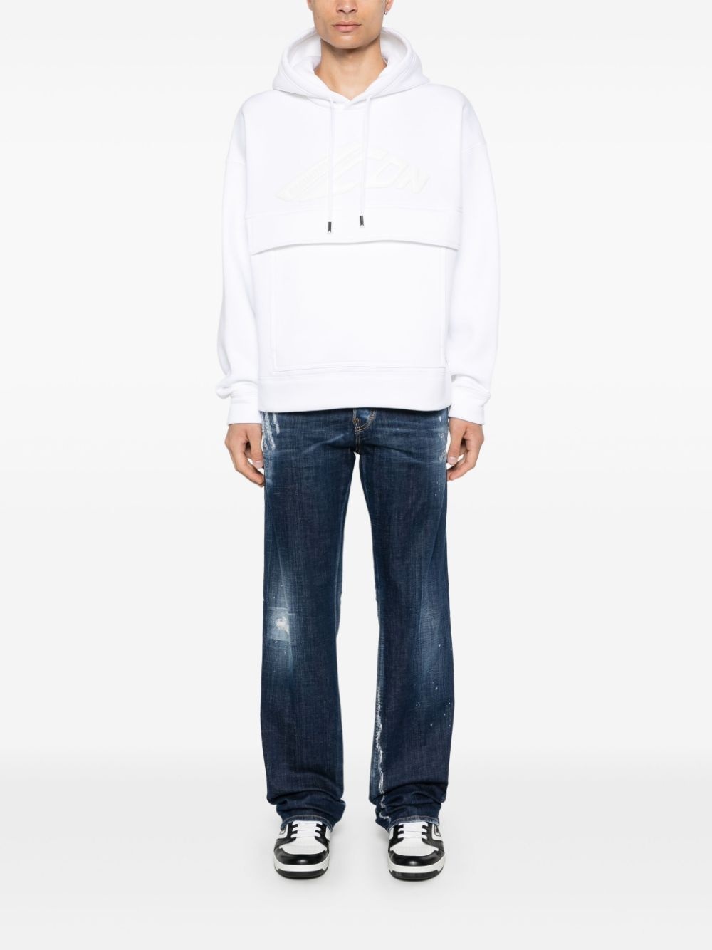 logo-patch jeans - 2