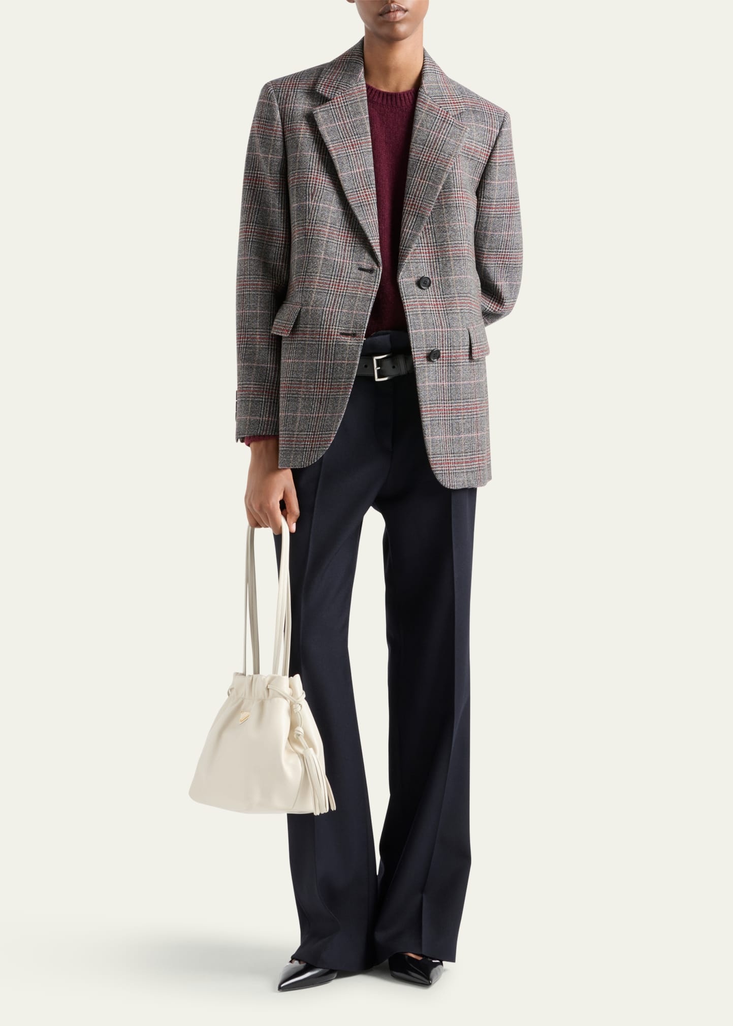 Prince of Wales Wool Blazer - 2
