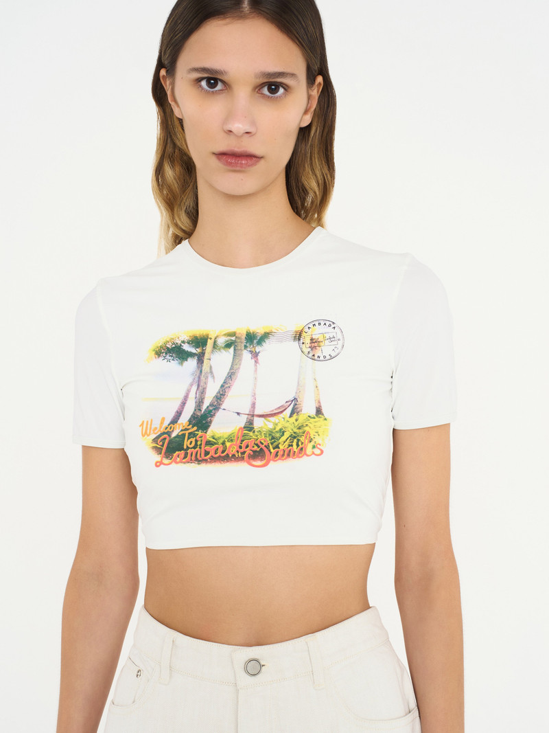 Lambada Sands Backless Knot Tie Tee 1