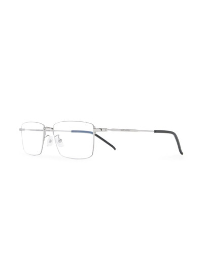 SAINT LAURENT Wire rectangular-frame glasses outlook