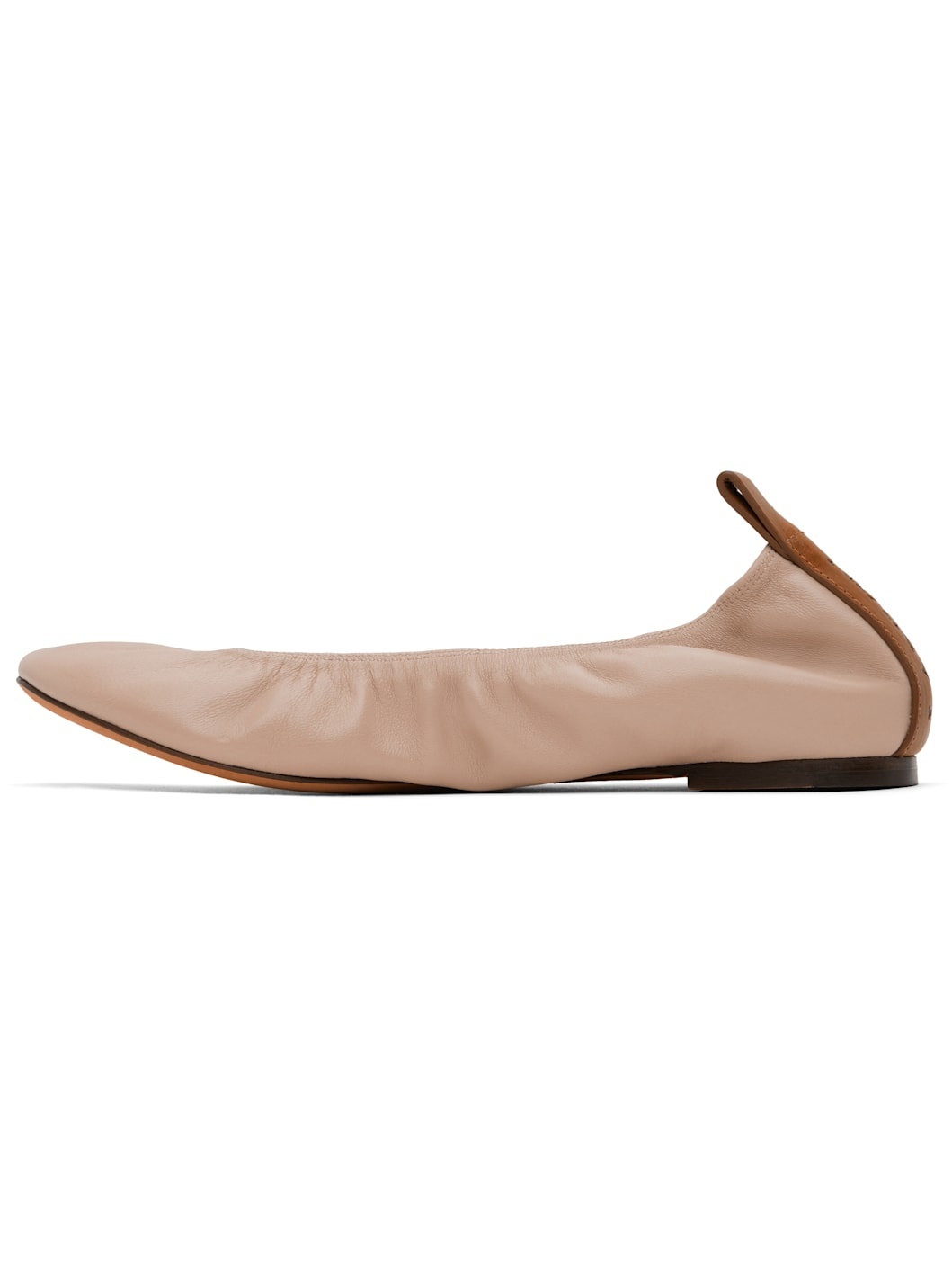 Beige 'The Leather' Ballerina Flats - 3