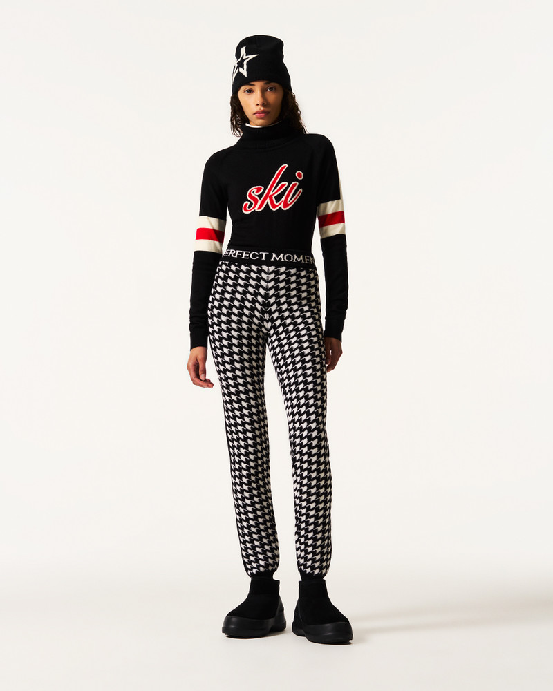 PERFECT MOMENT Houndstooth Merino Wool Legging outlook