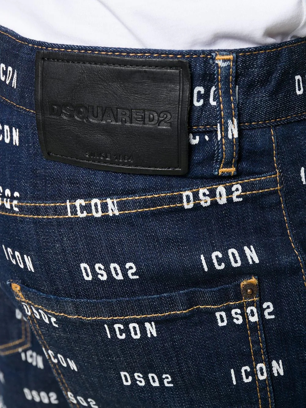 ICON DSQ2 logo denim shorts - 5