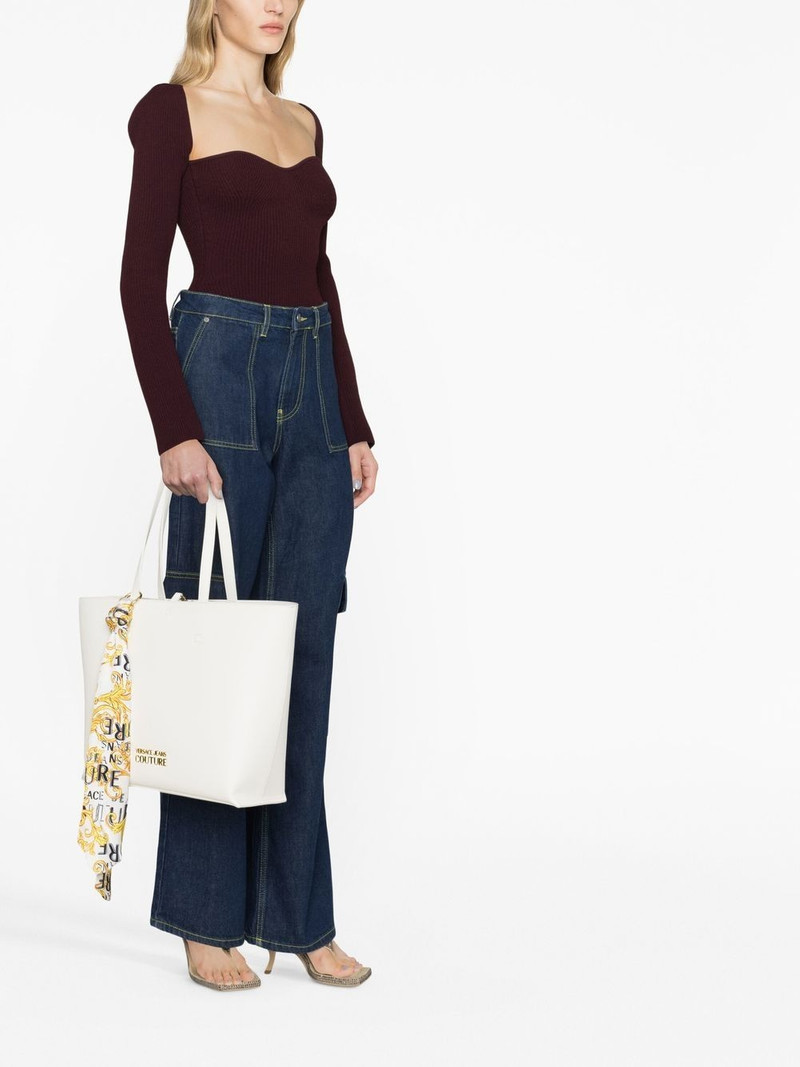 VERSACE JEANS COUTURE plaque-logo tote bag outlook