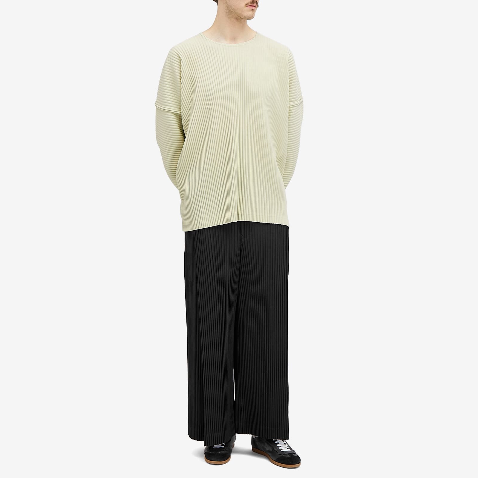 Homme Plissé Issey Miyake Pleated Long Sleeve T-Shirt - 4