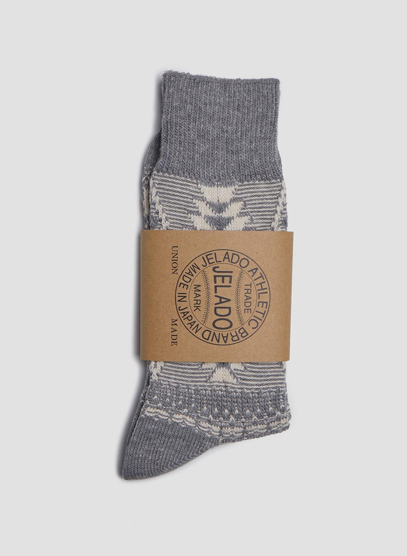Nigel Cabourn Jelado Salem Socks Grey/Vanilla outlook