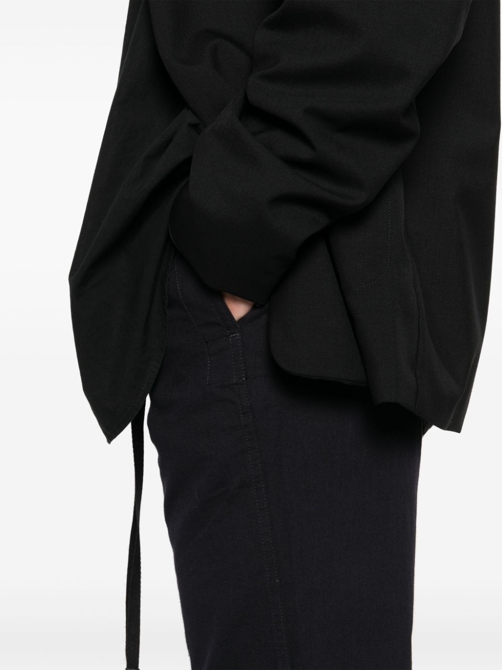 cotton straight trousers - 5