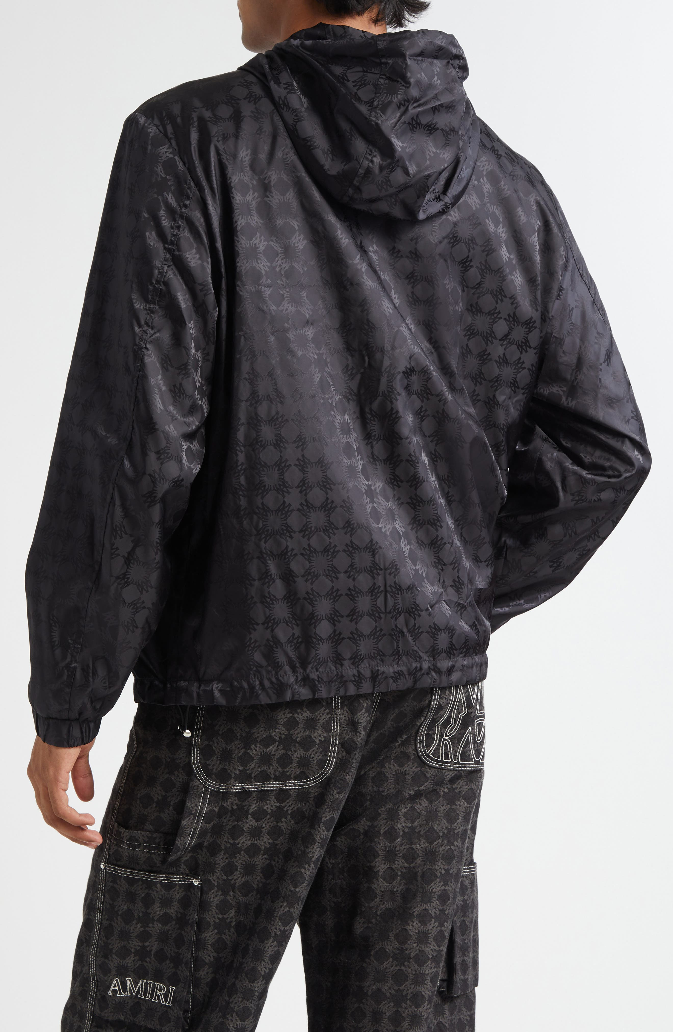 AMIRI MA Quad Hooded Windbreaker in Black at Nordstrom - 3
