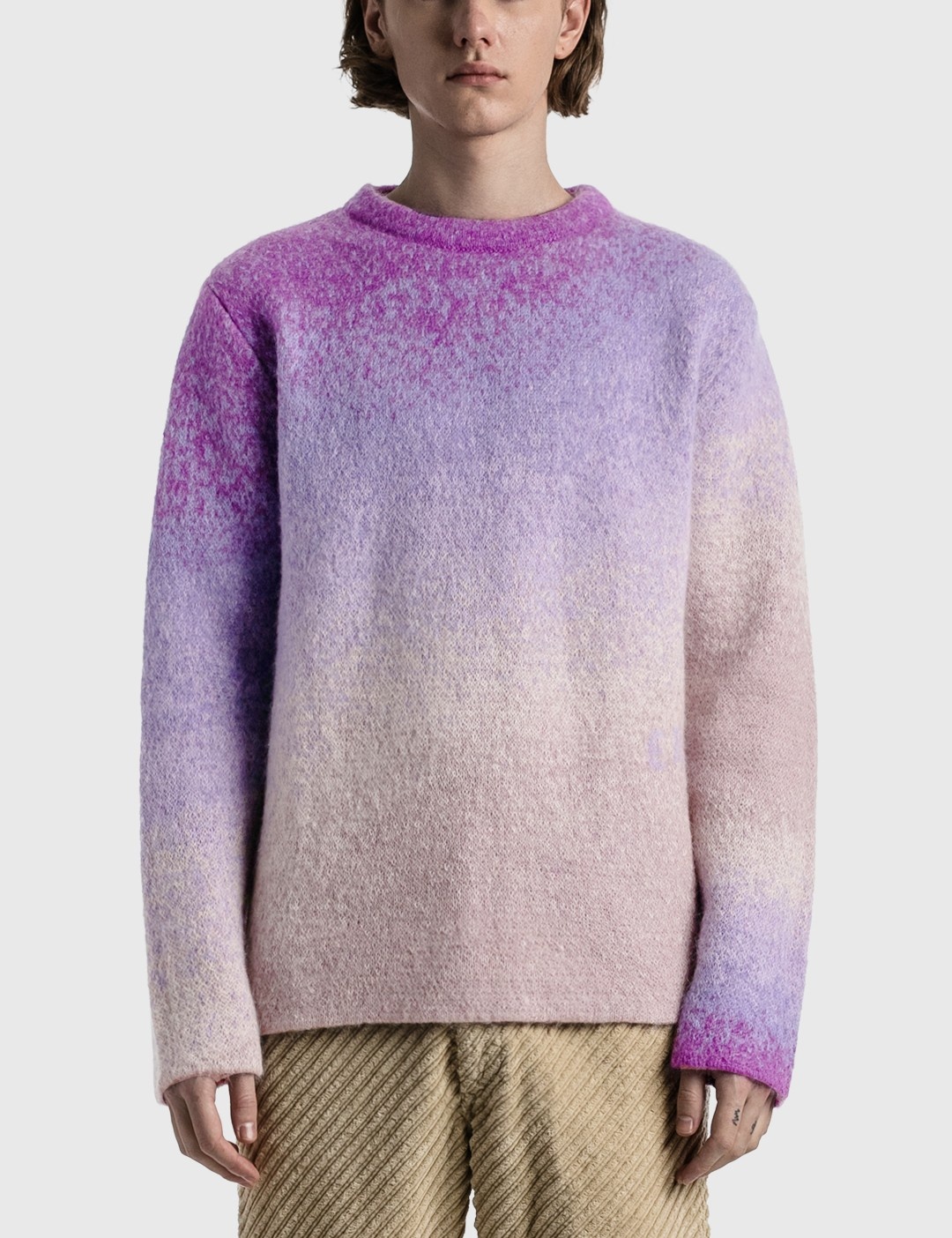 GRADIENT CREWNECK KNITTED SWEATER - 3
