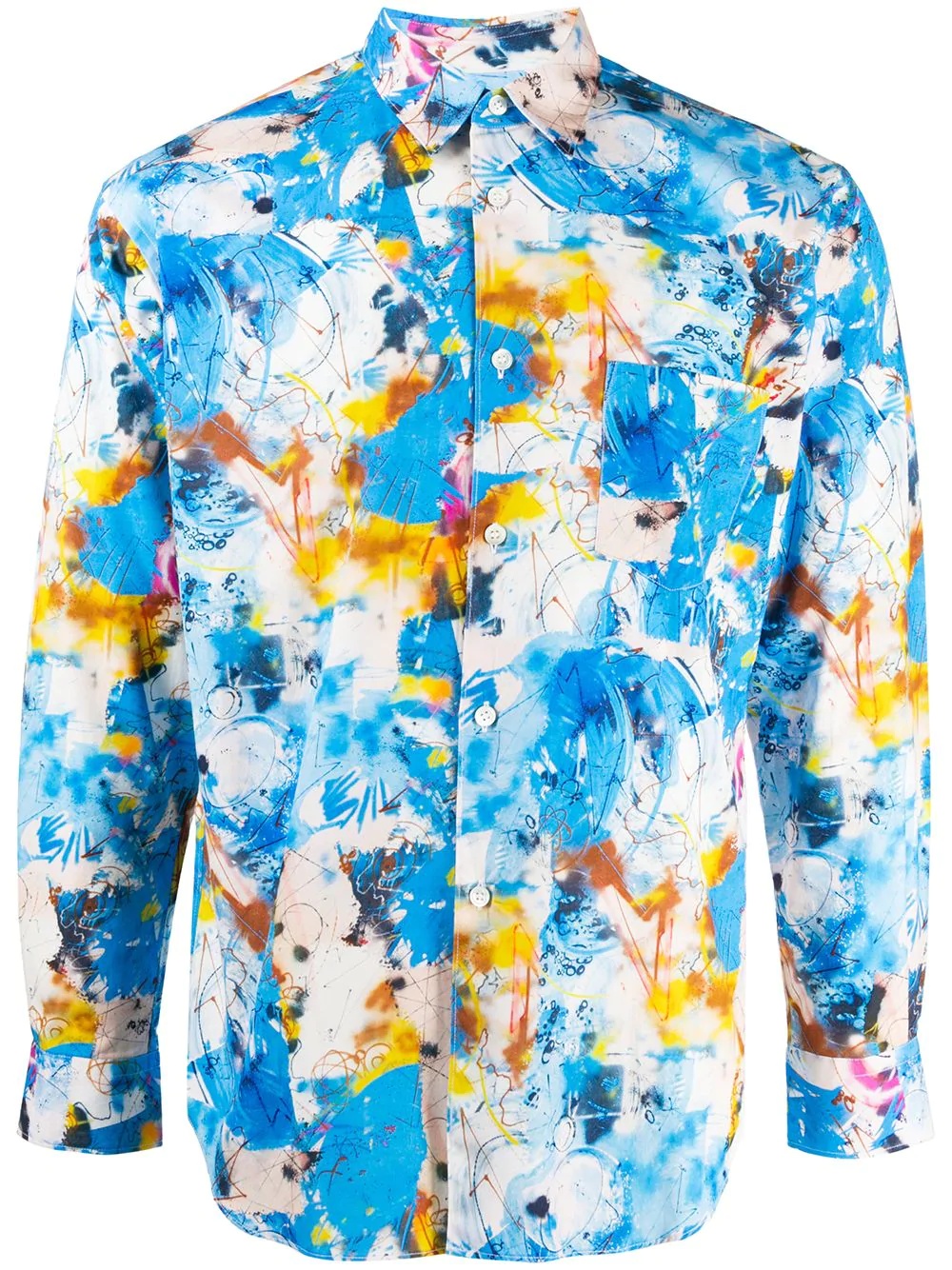 all-over print shirt - 1