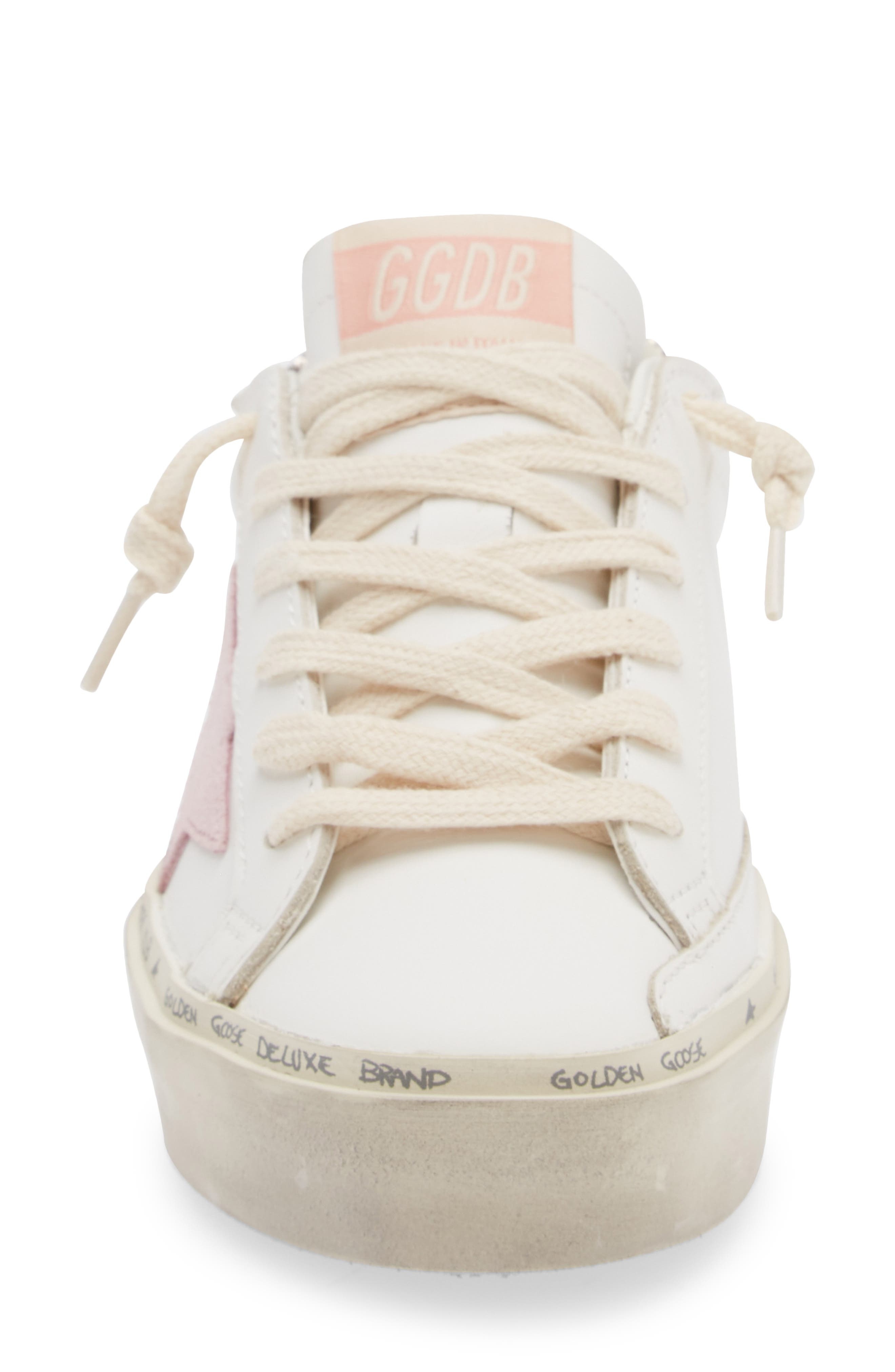 Golden Goose Hi Star Platform Sneaker in White/Pink at Nordstrom - 4