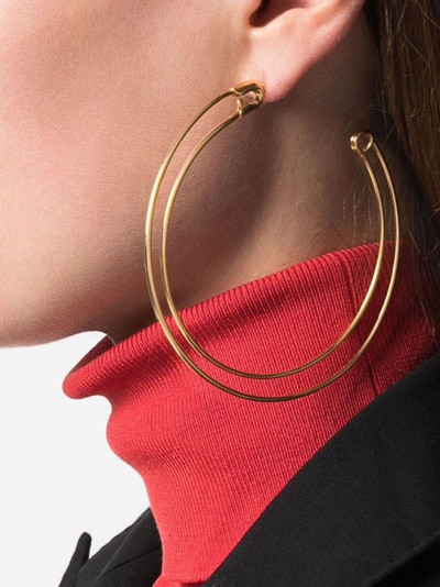 sacai safety hoop pierced earrings outlook