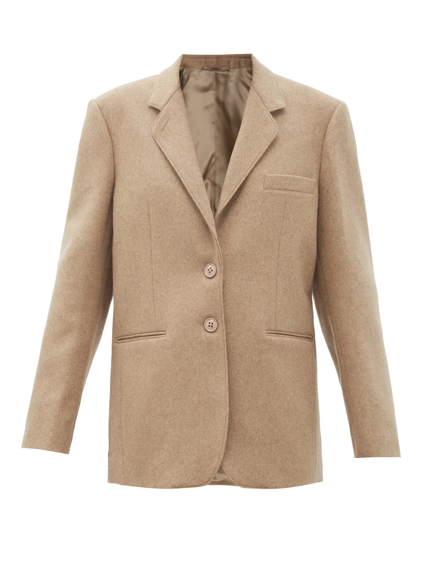 Pressed-wool single-breasted jacket - 1