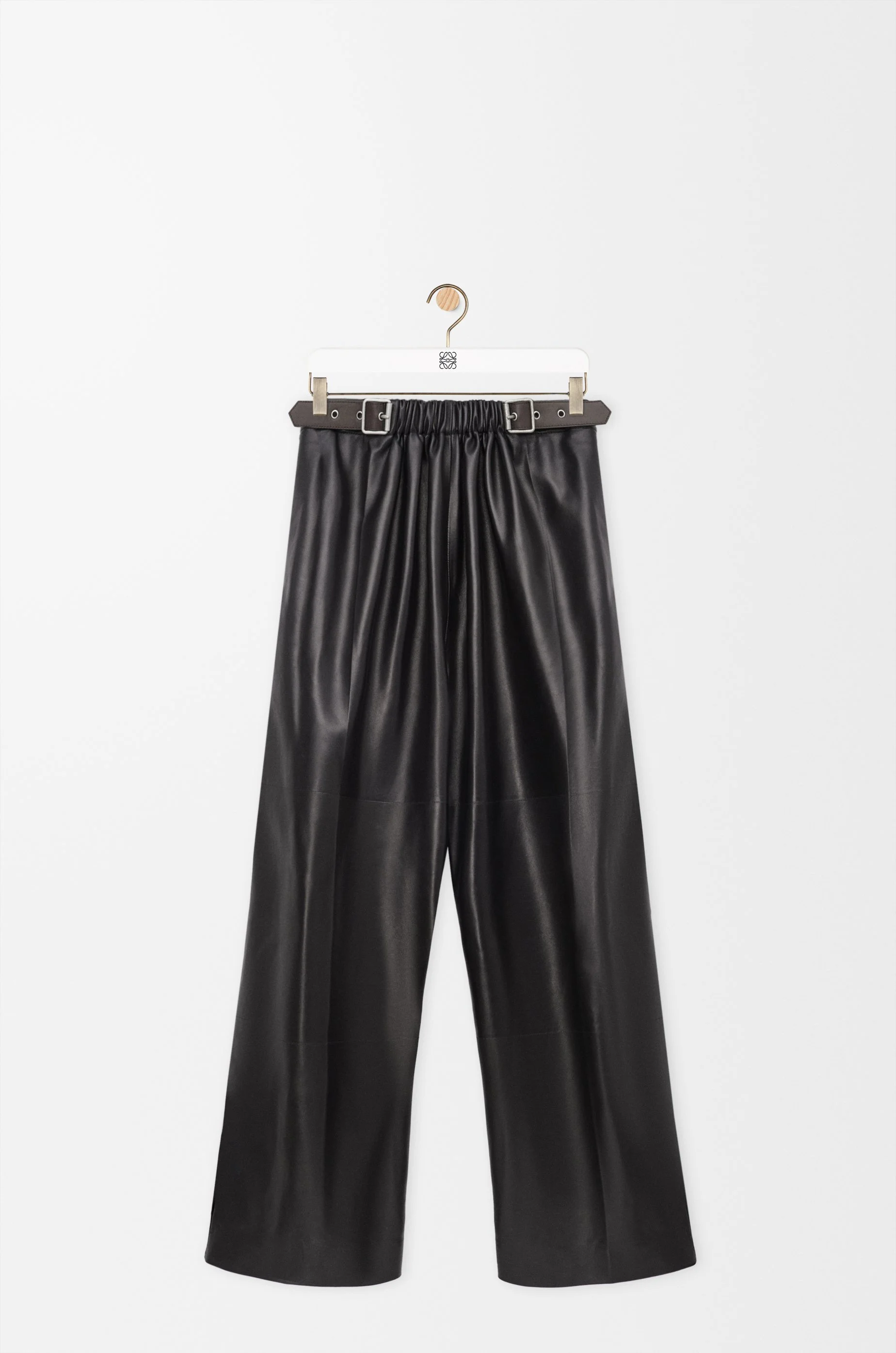 Belted trousers in nappa lambskin - 1