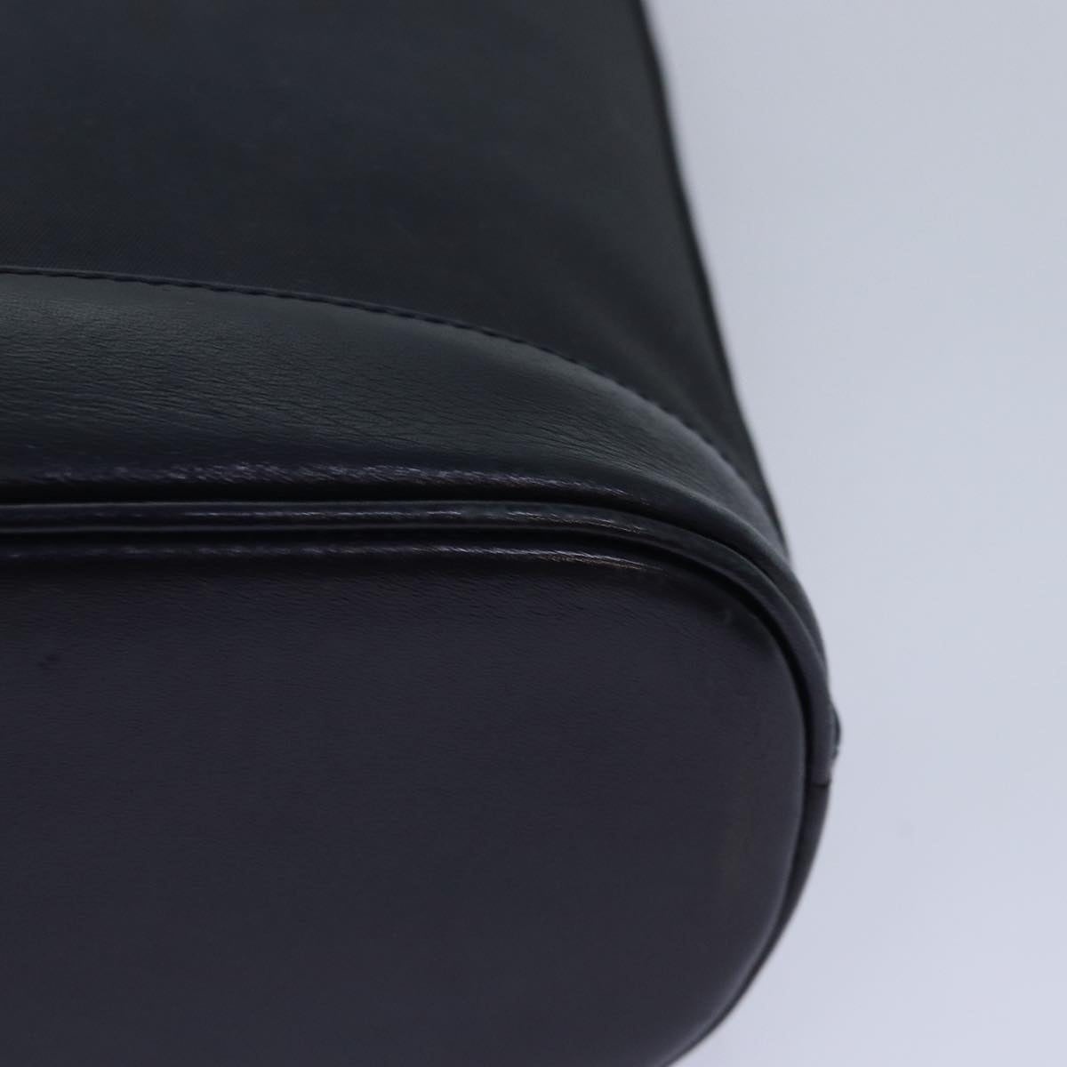 Burberry Shoulder Bag Nylon Leather Navy Gold - 16