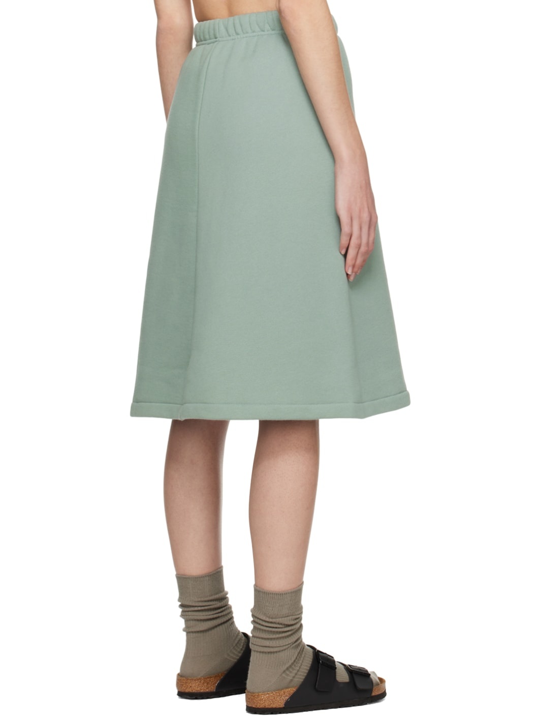 Blue Drawstring Midi Skirt - 3