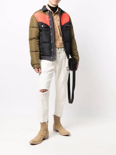 DSQUARED2 contrast buttoned padded jacket outlook