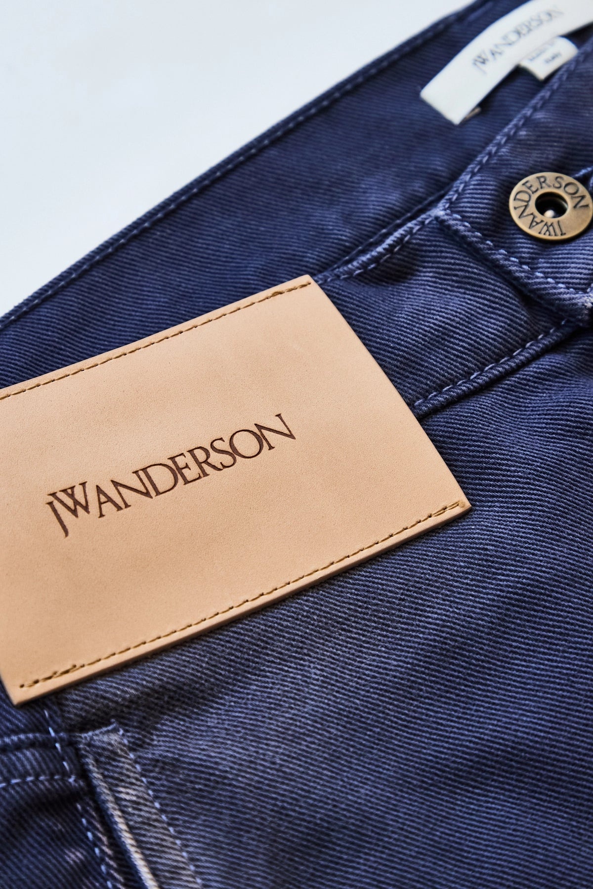 JW Anderson Aged Twisted Workwear Jeans Navy - 3