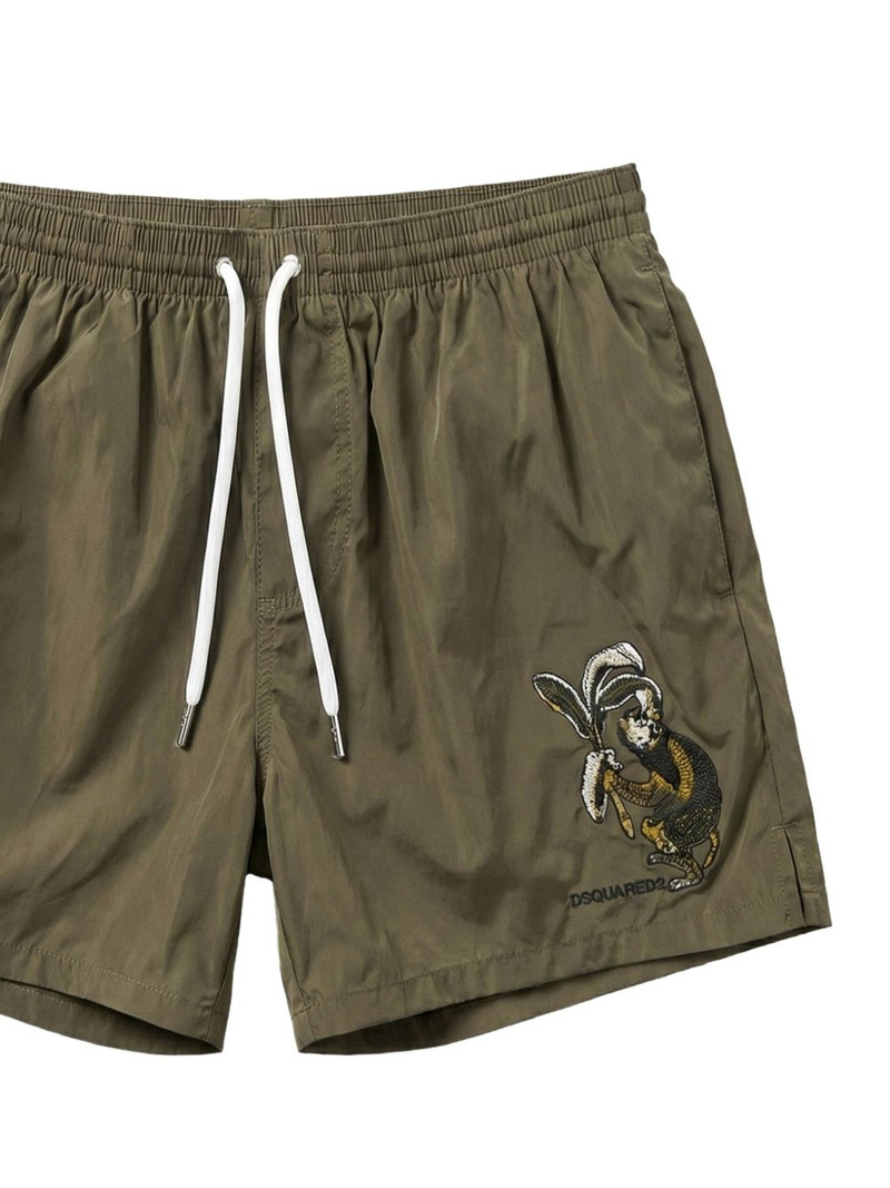 DSQUARED2 embroidered-detail swim shorts outlook