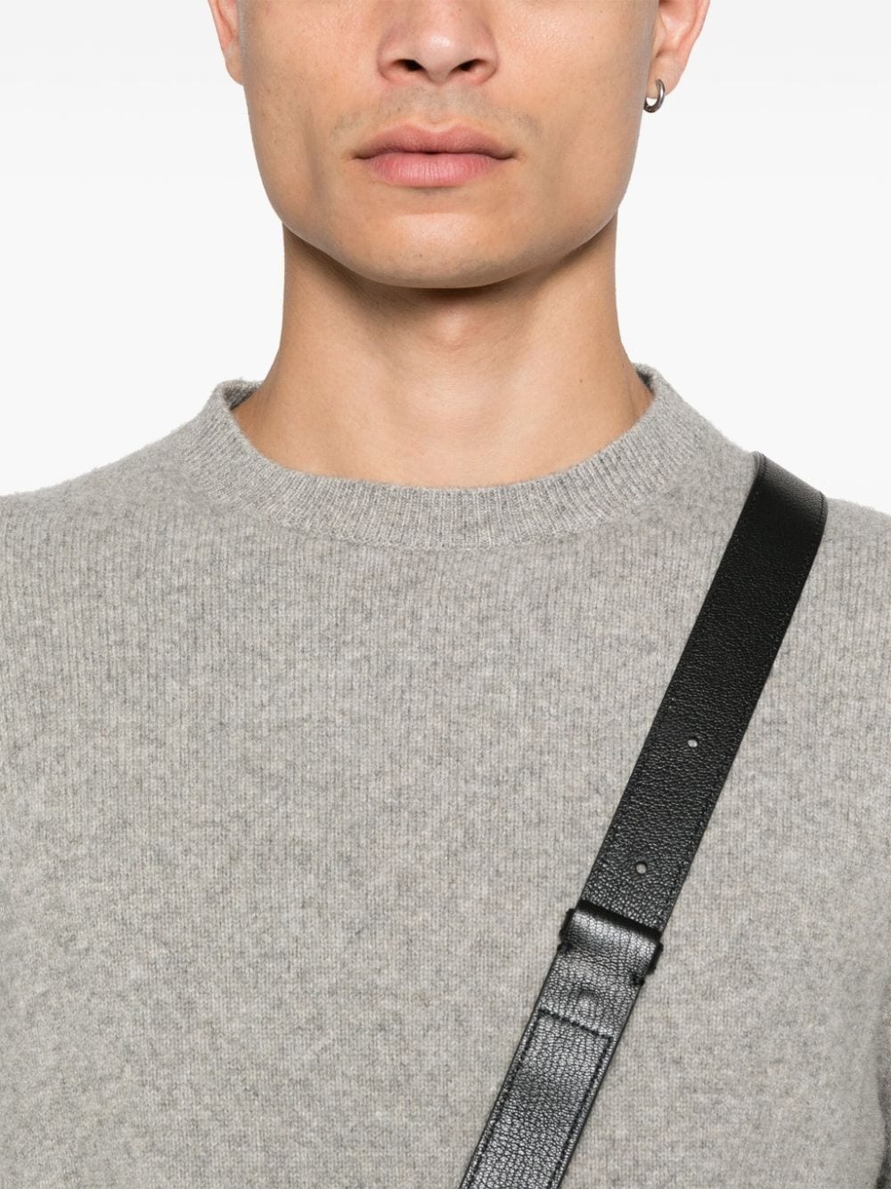 panelled-design sweater - 5