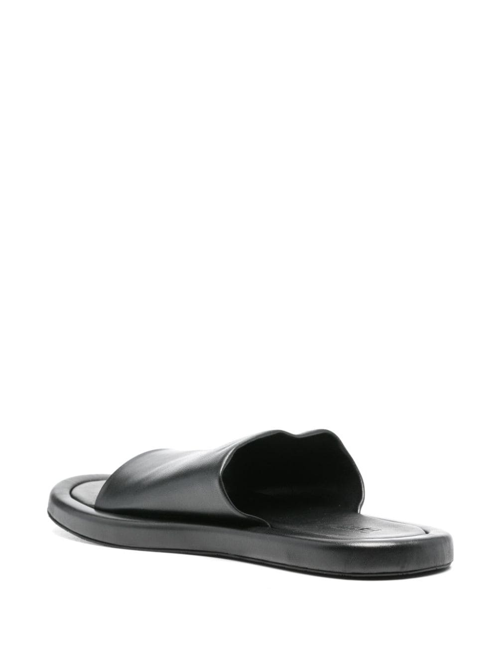 round-open toe leather sandals - 3