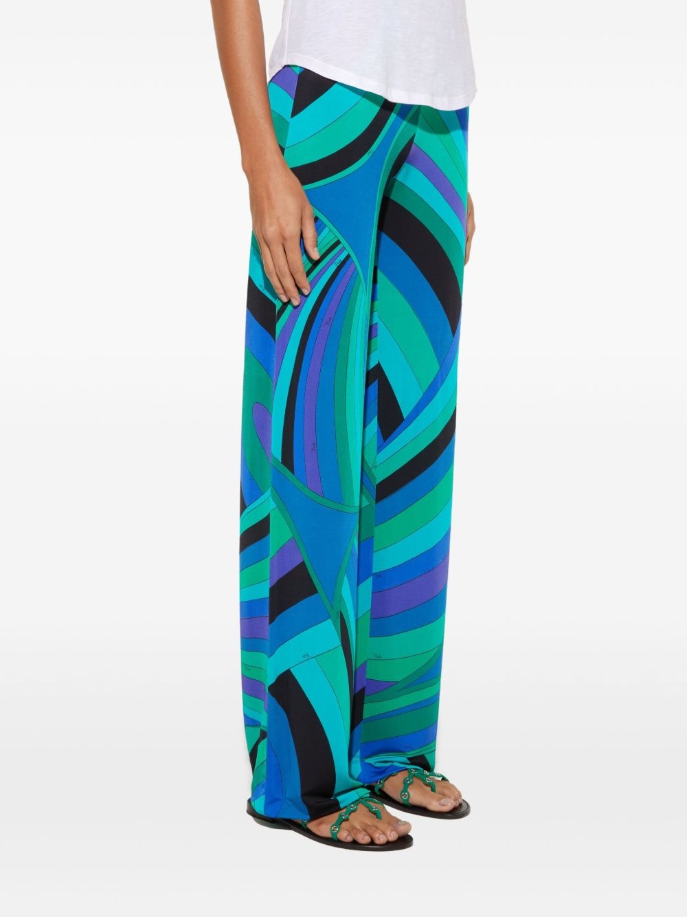 Iride-print trousers - 5