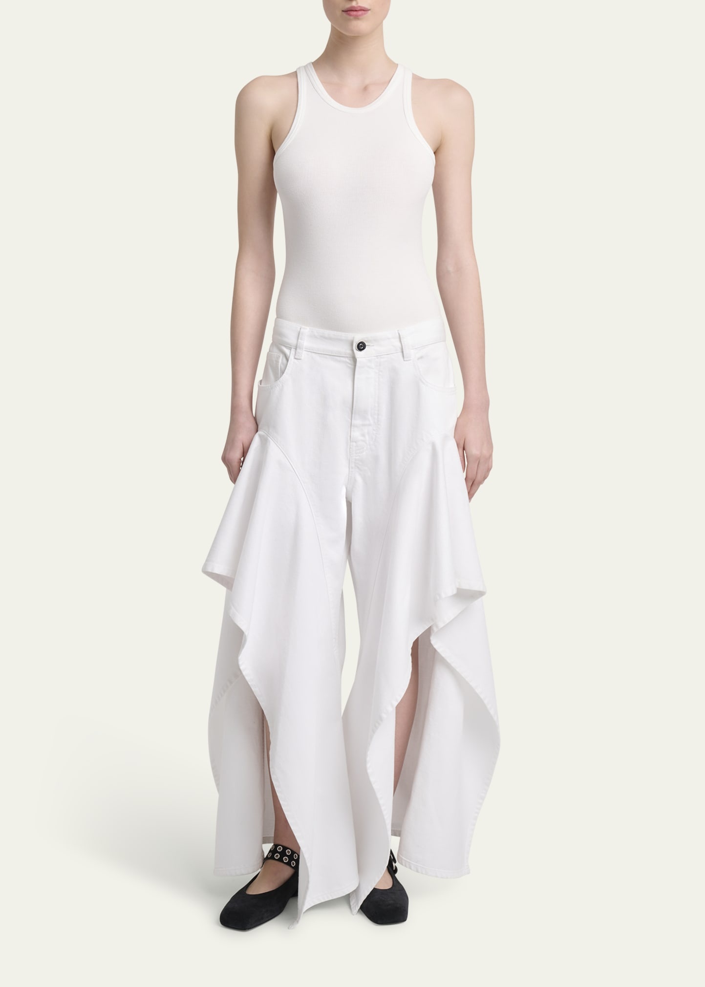 Ribbed Sleeveless Bodysuit - 2