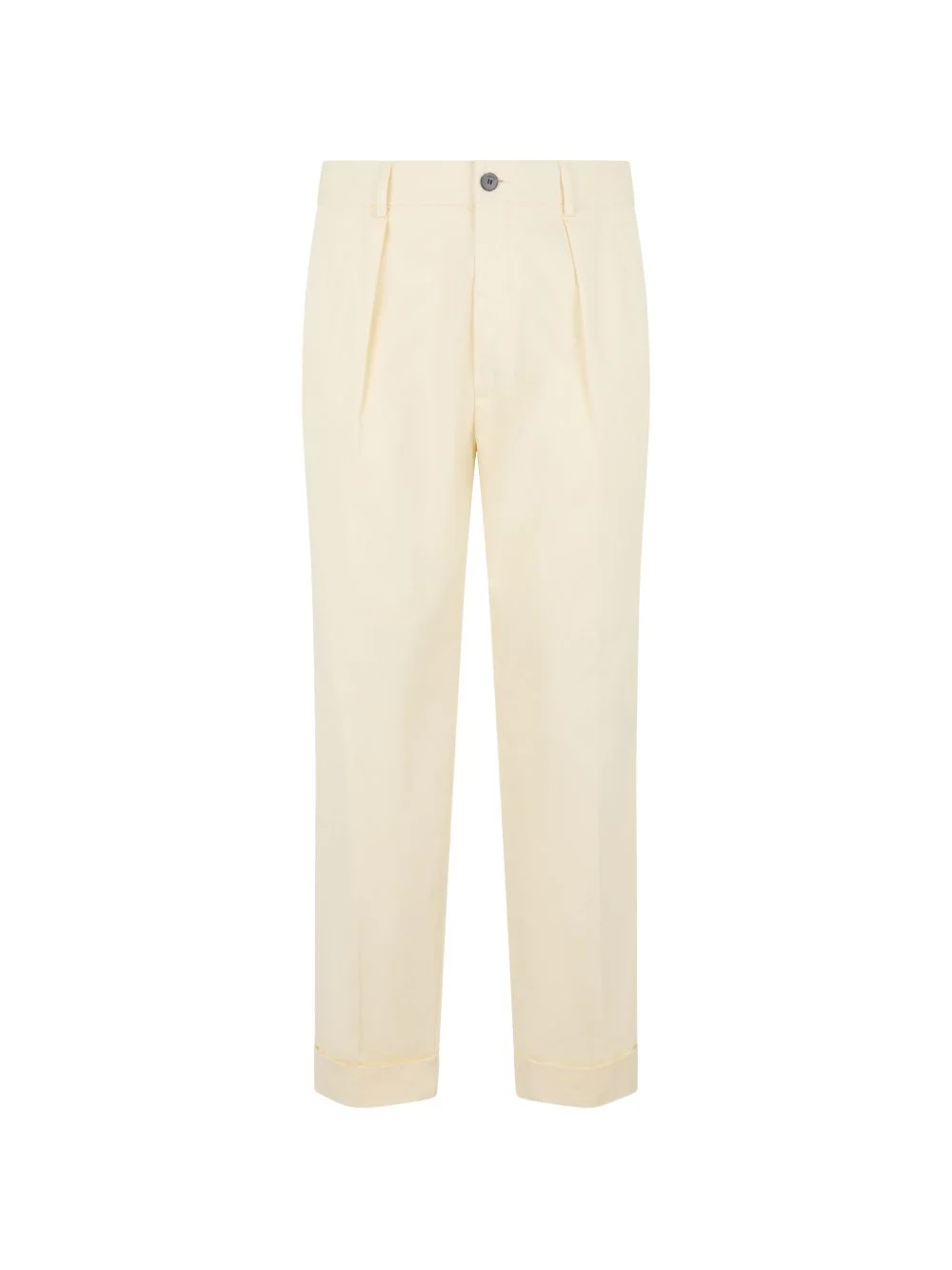 pleated cuffed trousers - 1