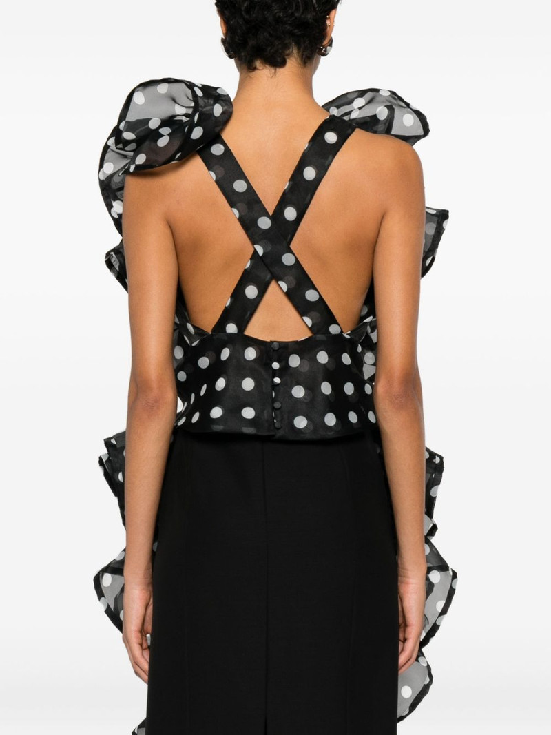 polka dot-pattern blouse 4