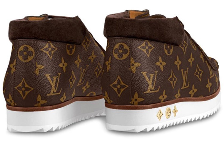 LOUIS VUITTON Mods Ankle Boots 'Brown Monogram' 1A81E6 - 4