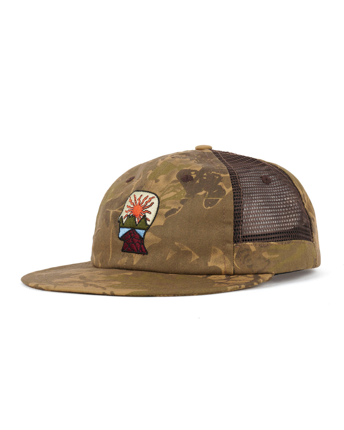 Mesh Panel Logohead Hat - Leaf Camo - 3