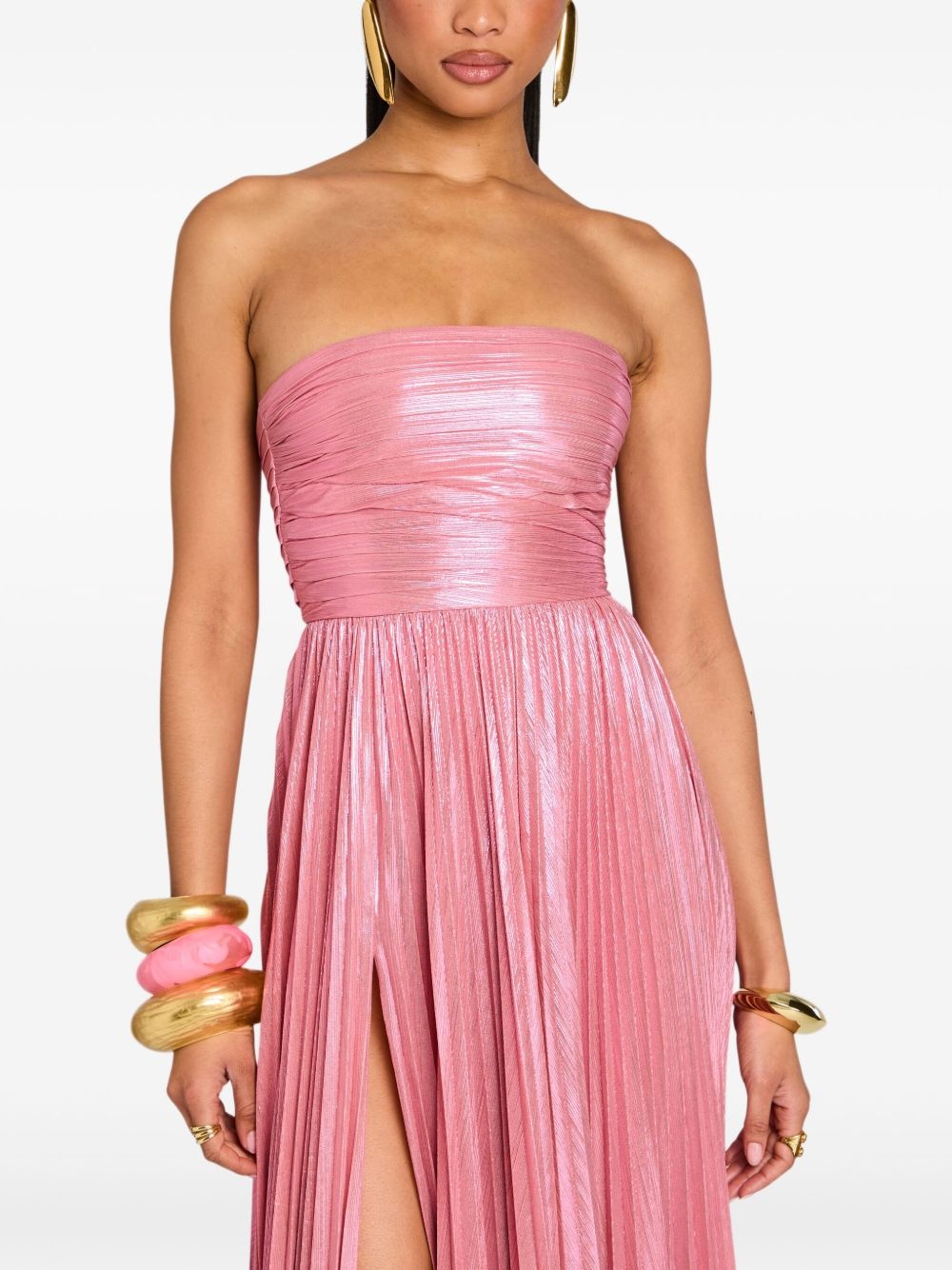 Sevyn pleated strapless gown - 5