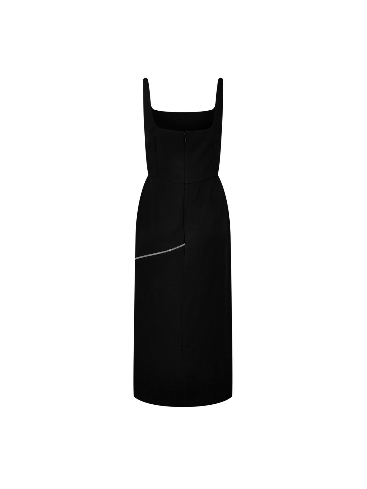 Alexander McQueen ZIP SLASH PENCIL DRESS | cruisefashion