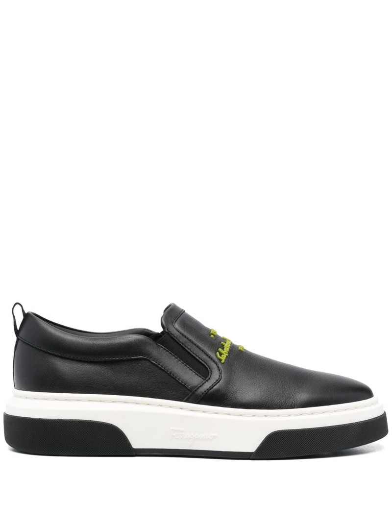 Cassina leather low-top sneakers 1