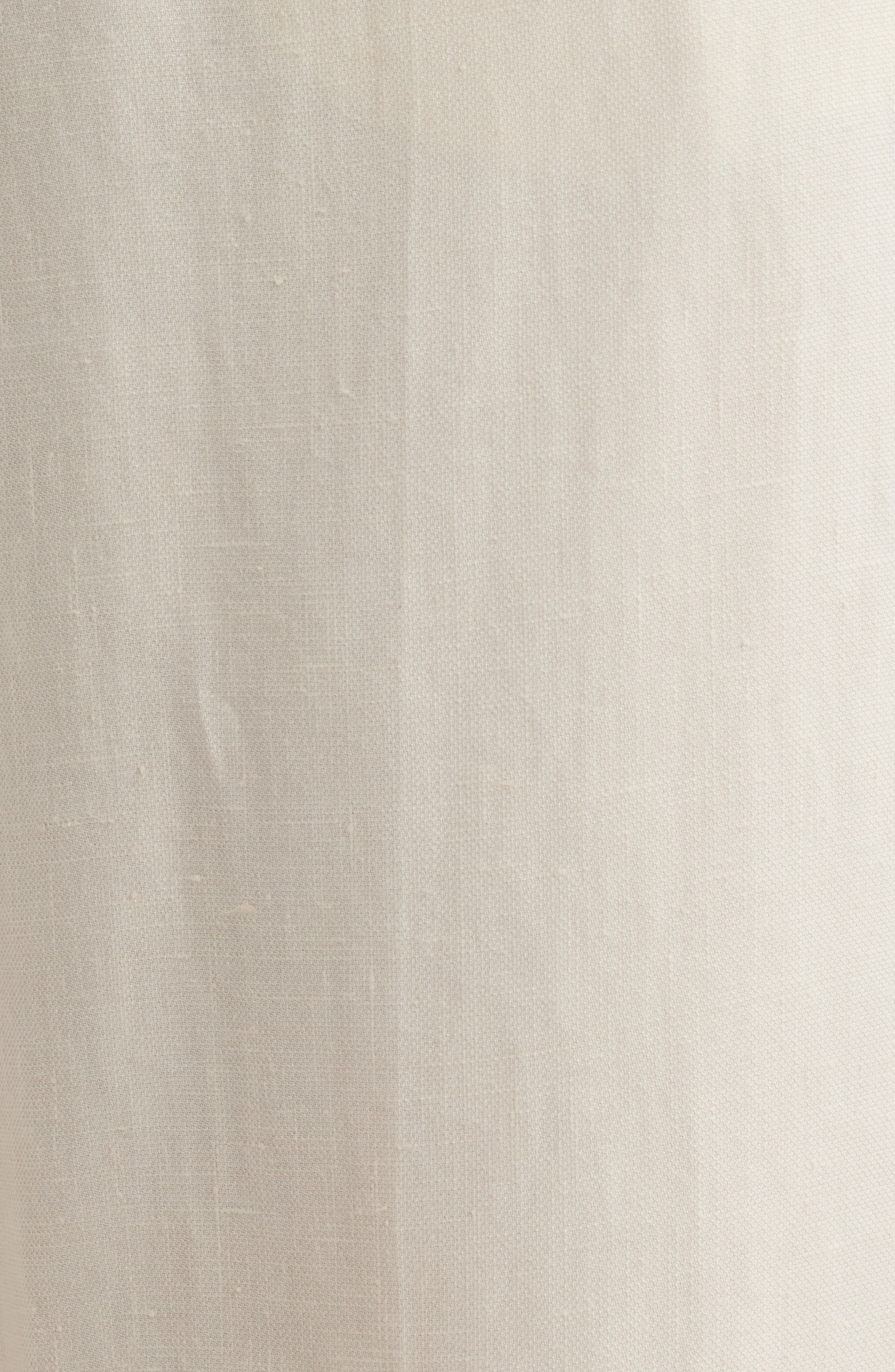 FRAME The Linen Blend Straight Leg Pants in White at Nordstrom - 6