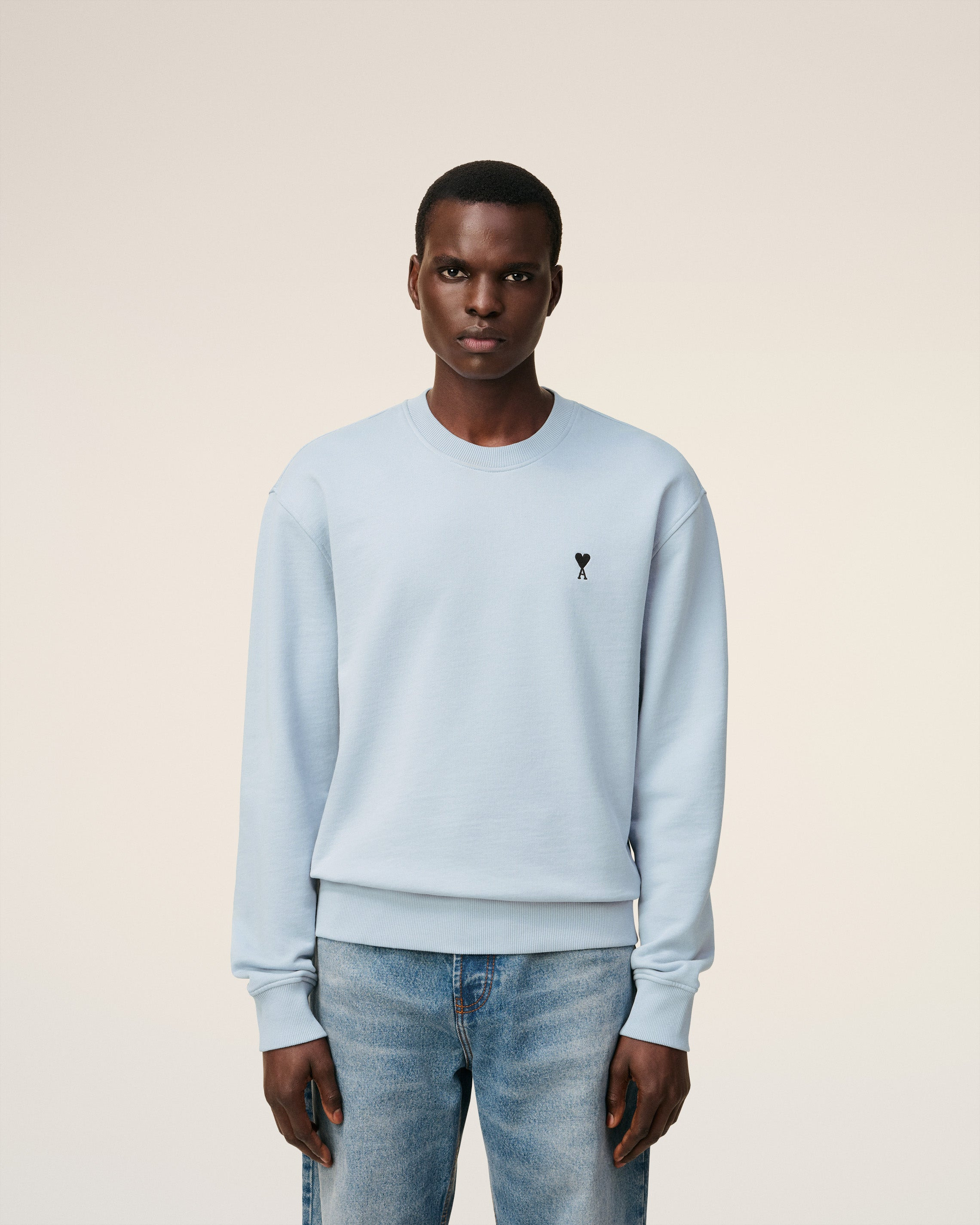 BLUE COTTON AMI DE COEUR SWEATSHIRT - 3