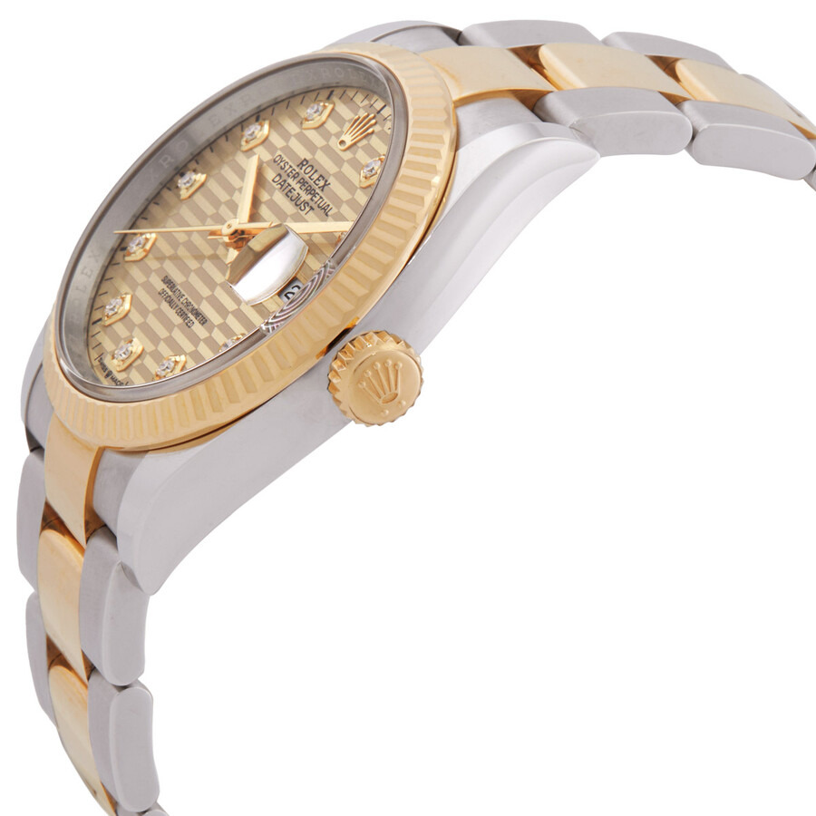 Rolex Datejust 36 Golden Fluted Diamond Dial Automatic Steel and 18KT Yellow Gold Oyster Watch M1262 - 2