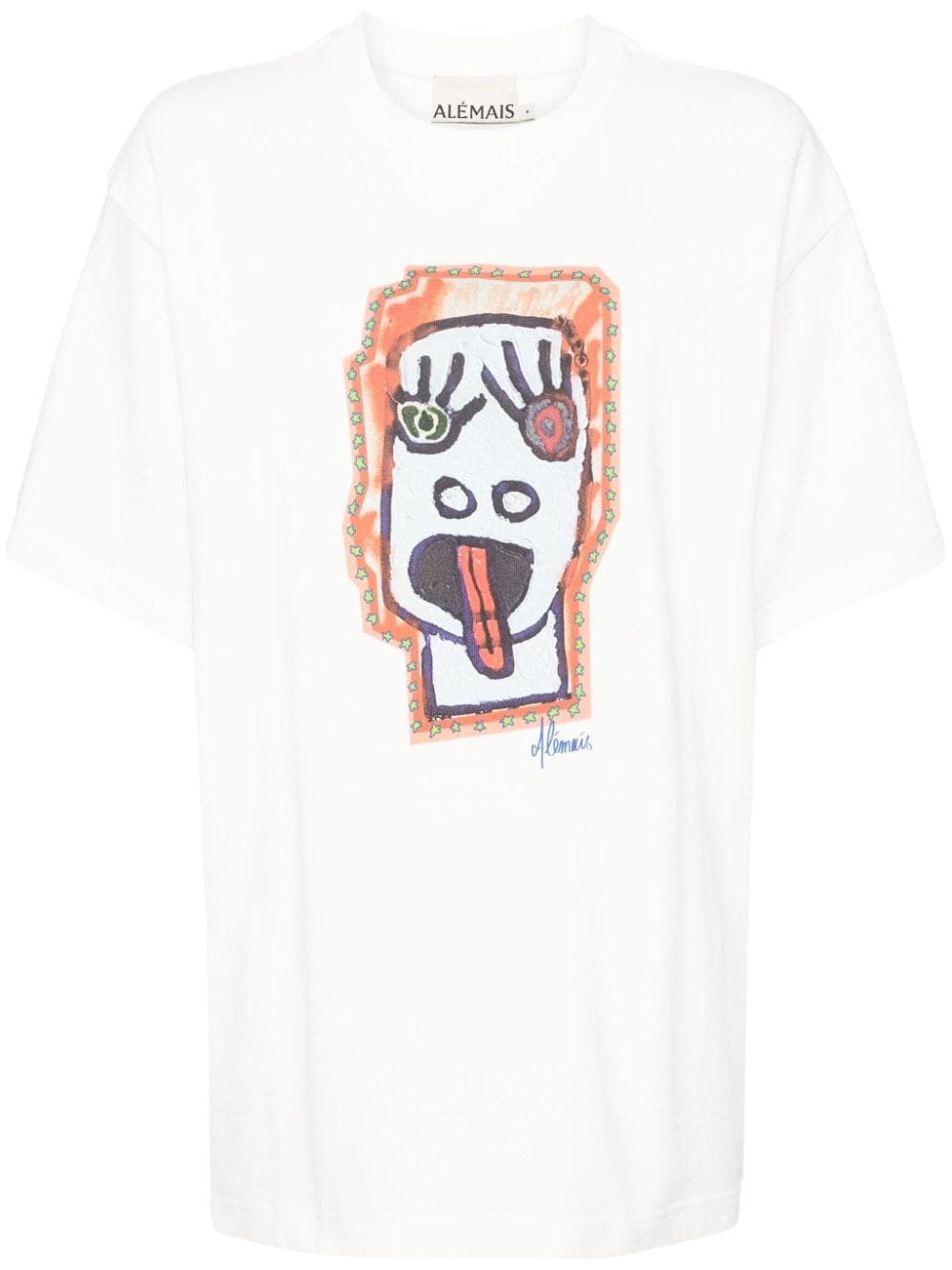 players face oversized t-shirt - 1